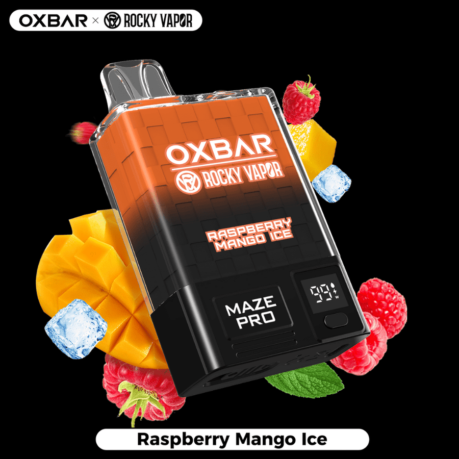 OXBAR Maze PRO 10,000 Disposable Vape-Raspberry Mango Ice 20mg / 10000Puffs Airdrie Vape SuperStore and Bong Shop Alberta Canada