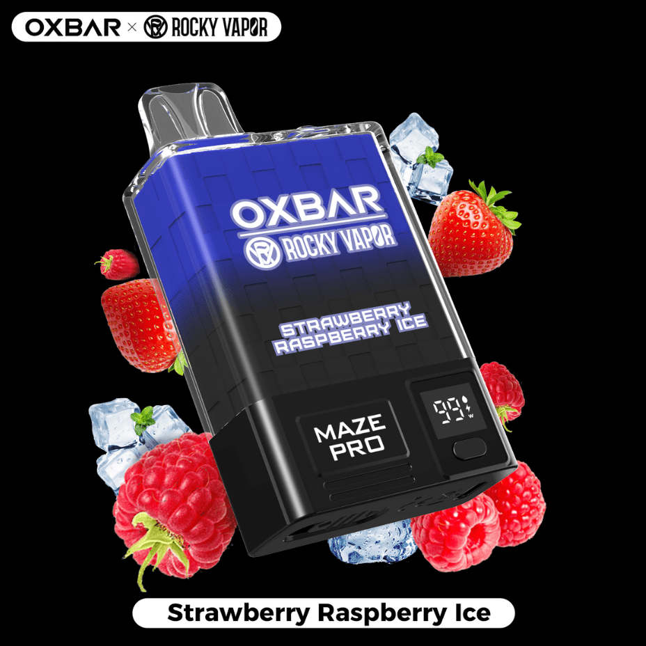 OXBAR Maze PRO 10,000 Disposable Vape-Strawberry Raspberry Ice 20mg / 10000Puffs Airdrie Vape SuperStore and Bong Shop Alberta Canada