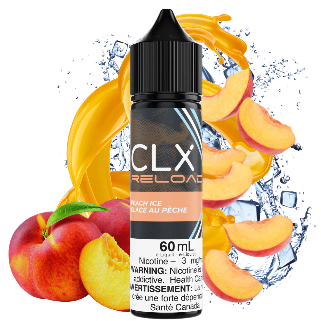 Peach Ice by CLX E-Liquid Airdrie Vape SuperStore and Bong Shop Alberta Canada