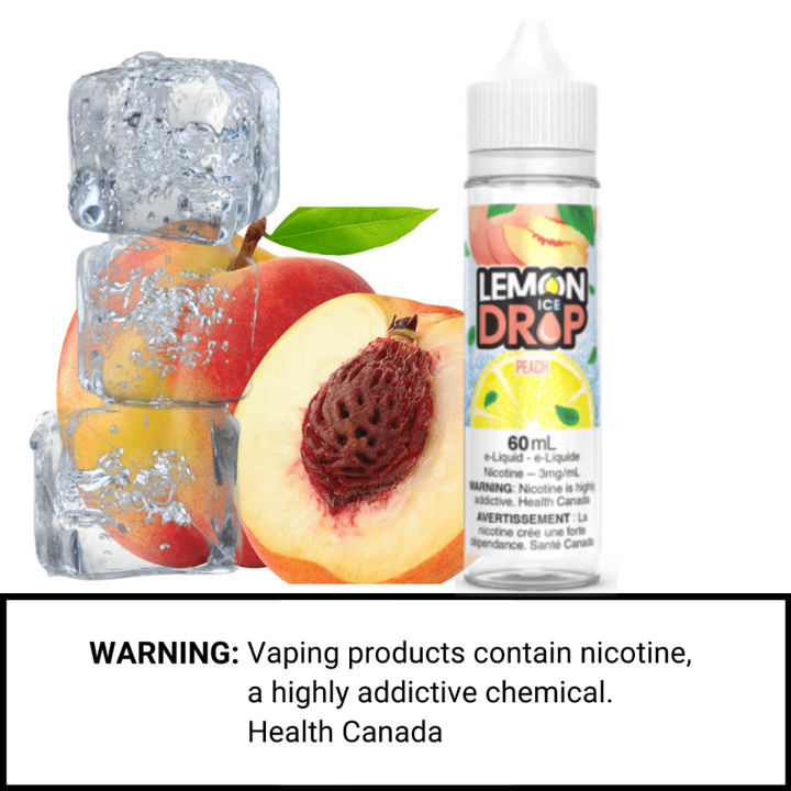 Peach Ice by Lemon Drop E-Liquid Airdrie Vape SuperStore and Bong Shop Alberta Canada