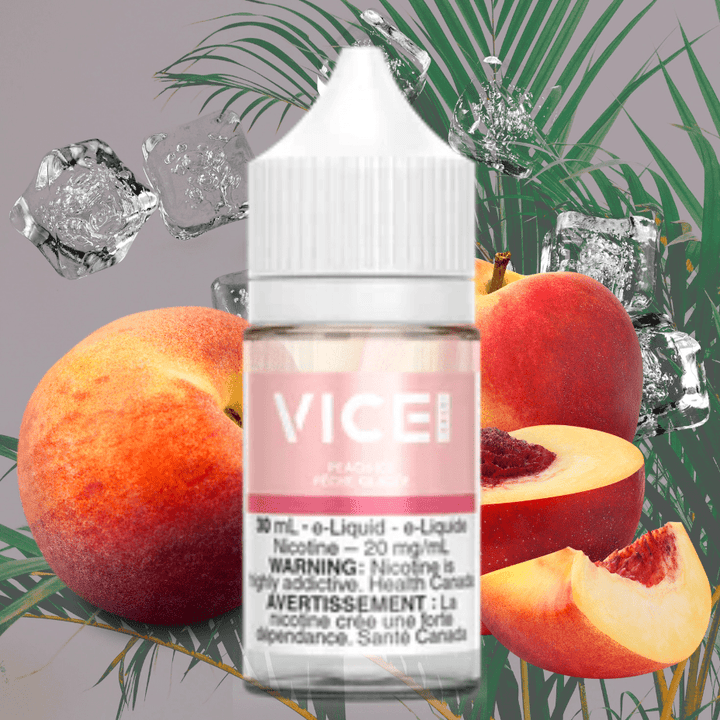 Peach Ice by Vice Salt E-Liquid 12mg Airdrie Vape SuperStore and Bong Shop Alberta Canada