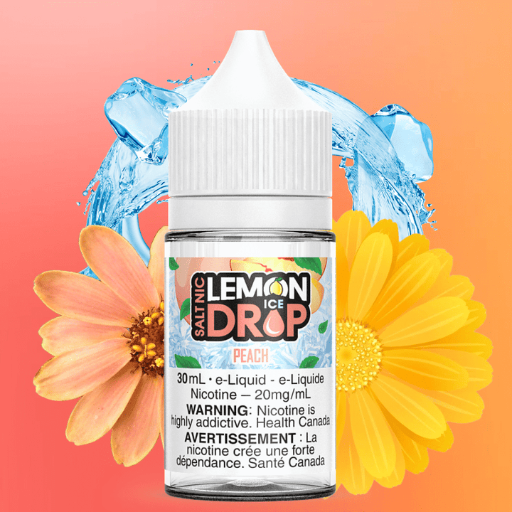 Peach Ice Salts by Lemon Drop E-Liquid Airdrie Vape SuperStore and Bong Shop Alberta Canada