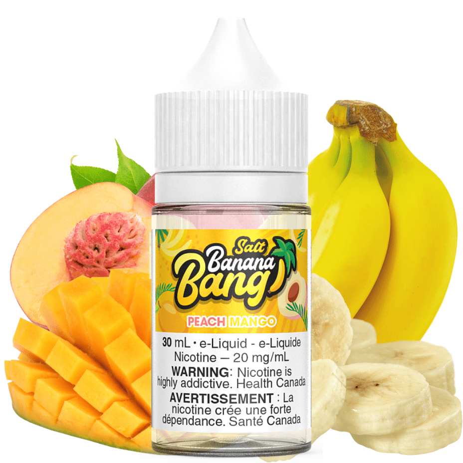 Peach Mango Salts by Banana Bang E-Liquid 12mg Airdrie Vape SuperStore and Bong Shop Alberta Canada