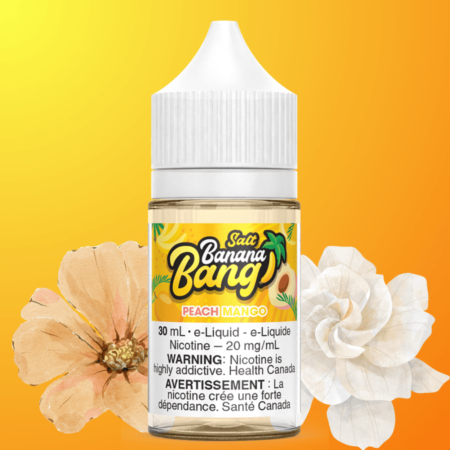 Peach Mango Salts by Banana Bang E-Liquid Airdrie Vape SuperStore and Bong Shop Alberta Canada