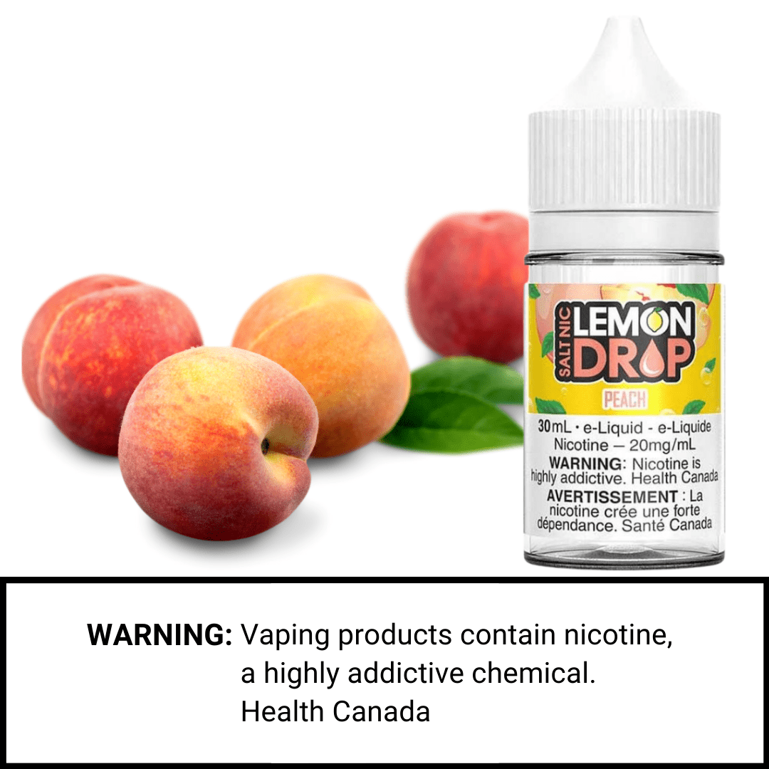 Peach Salts by Lemon Drop E-Liquid Airdrie Vape SuperStore and Bong Shop Alberta Canada