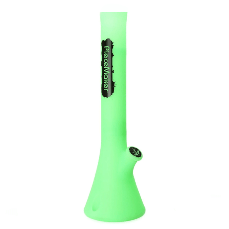 Piece Maker Silicone Kahuna Beaker with Mushroom TEK 21.5" Glow Green Airdrie Vape SuperStore and Bong Shop Alberta Canada