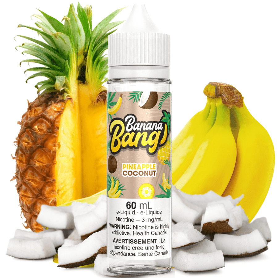 Pineapple Coconut by Banana Bang E-Liquid 3mg Airdrie Vape SuperStore and Bong Shop Alberta Canada