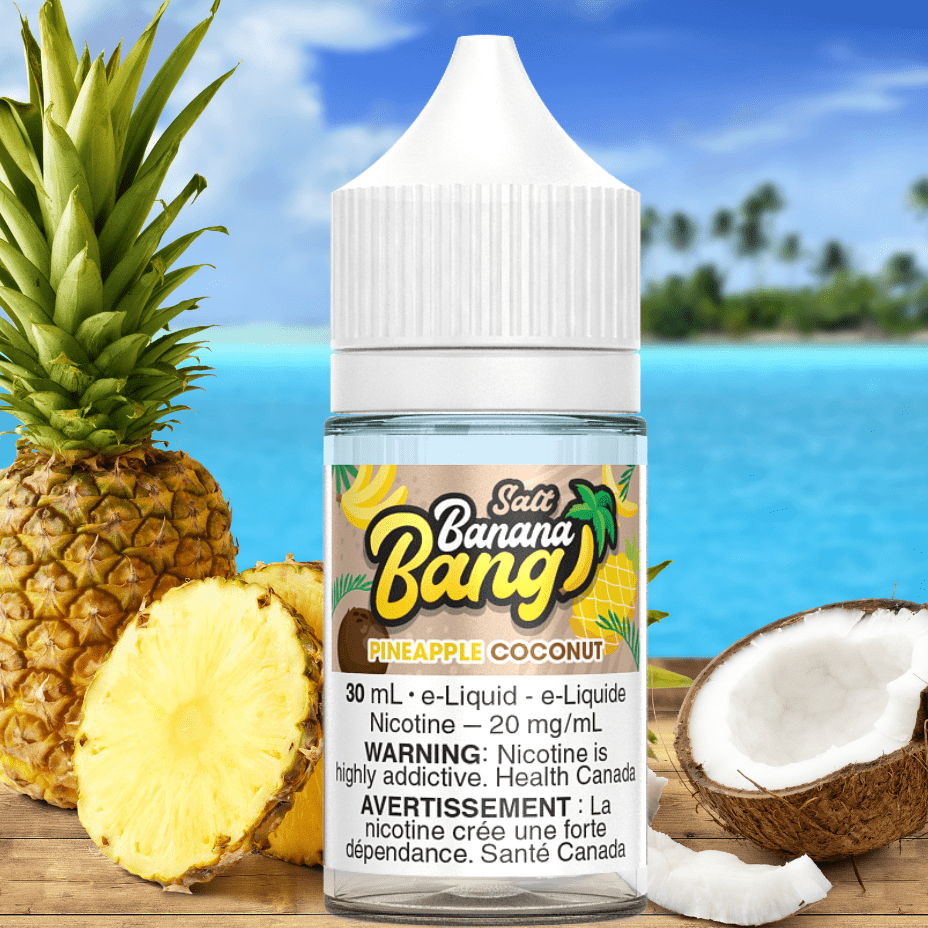 Pineapple Coconut Salts by Banana Bang E-Liquid Airdrie Vape SuperStore and Bong Shop Alberta Canada