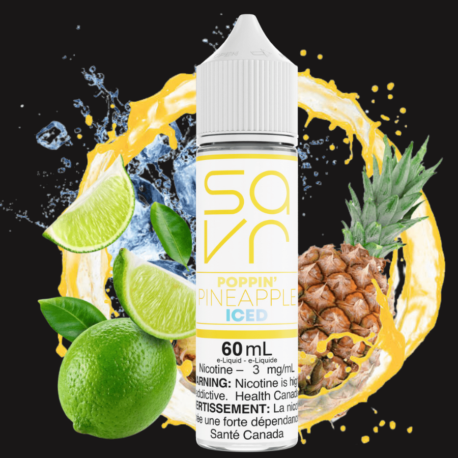 Poppin' Pineapple Ice by Savr E-Liquid Airdrie Vape SuperStore and Bong Shop Alberta Canada