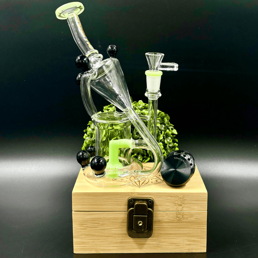 Preemo Glass Bauble Recycler-9" 9" / Mint Green Airdrie Vape SuperStore and Bong Shop Alberta Canada