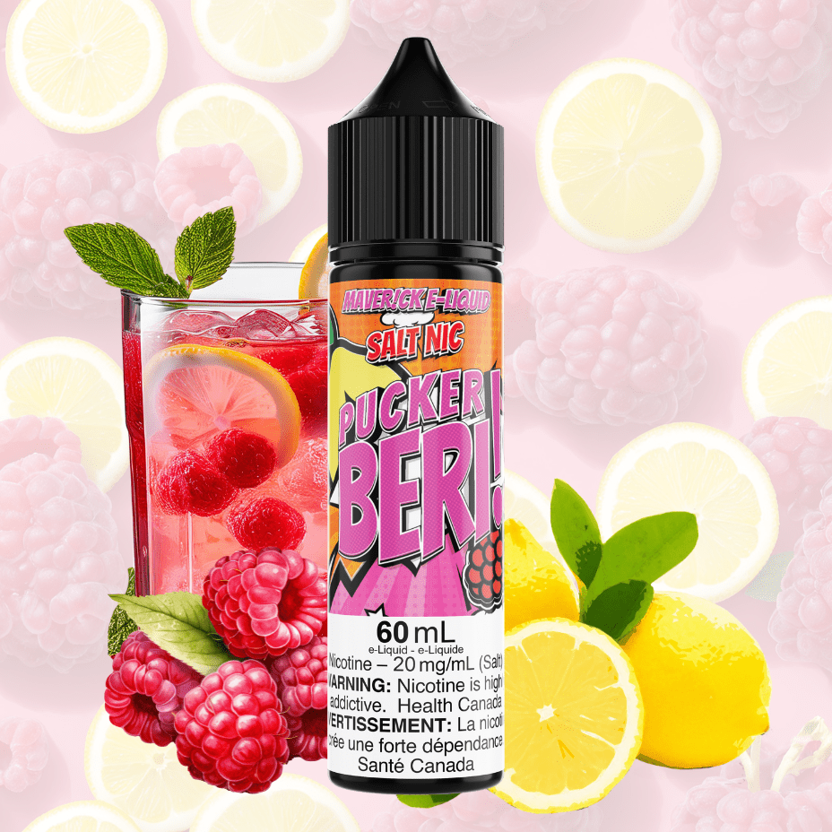 Pucker Beri Salt by Maverick E-Liquid 60ml / 20mg Airdrie Vape SuperStore and Bong Shop Alberta Canada