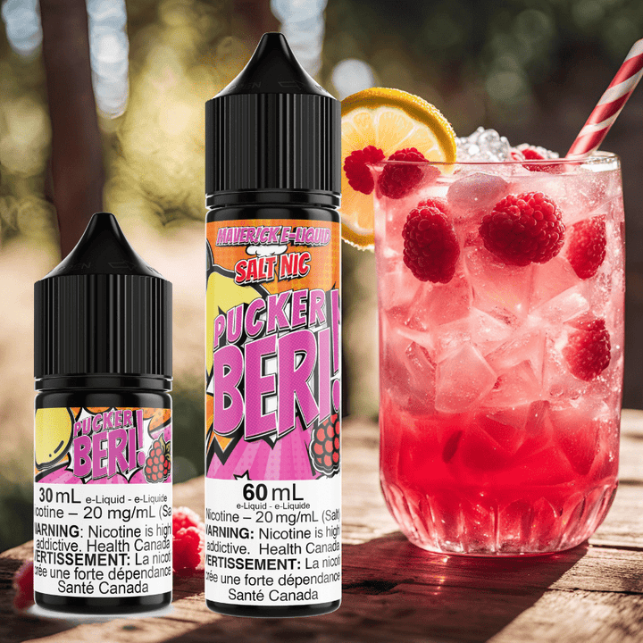 Pucker Beri Salt by Maverick E-Liquid Airdrie Vape SuperStore and Bong Shop Alberta Canada