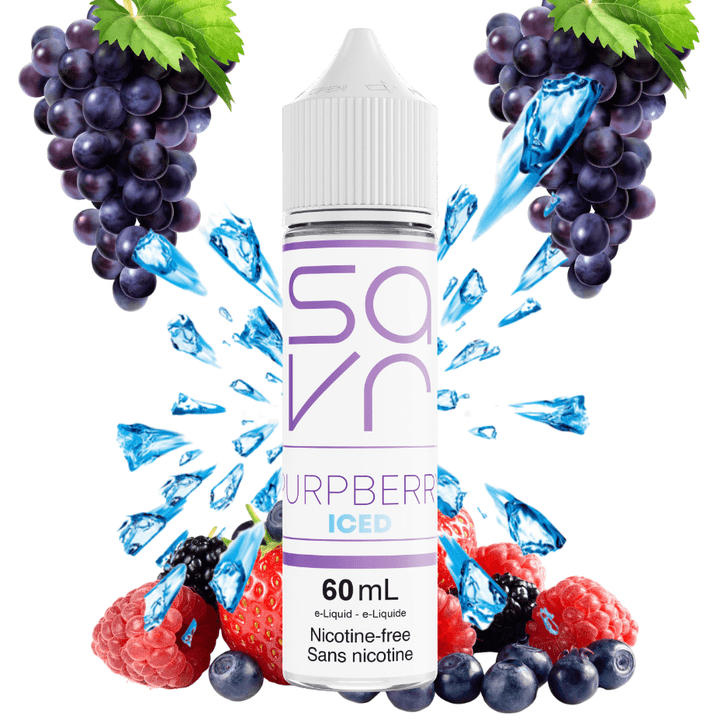 Purpberry Ice by Savr E-Liquid 60mL / 3mg Airdrie Vape SuperStore and Bong Shop Alberta Canada