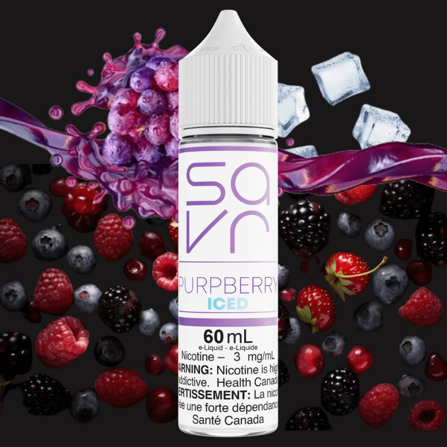 Purpberry Ice by Savr E-Liquid Airdrie Vape SuperStore and Bong Shop Alberta Canada