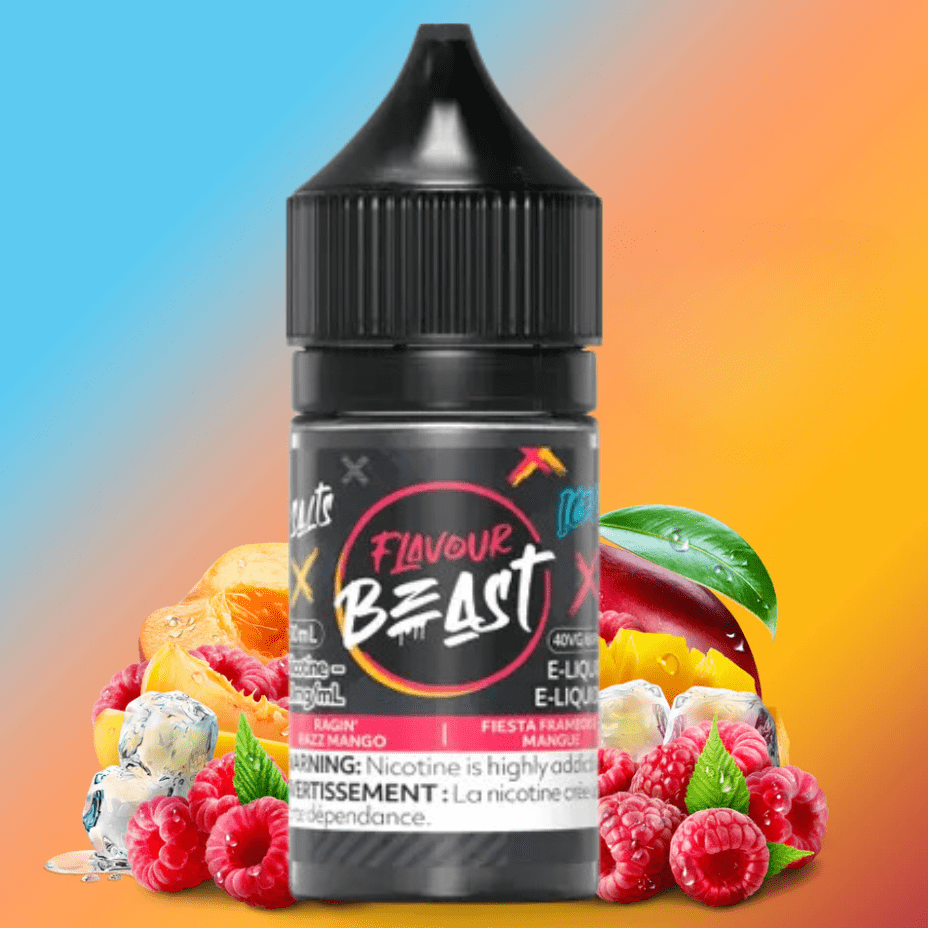 Ragin' Razz Mango Iced Salts by Flavour Beast E-Liquid 30ml / 20mg Airdrie Vape SuperStore and Bong Shop Alberta Canada