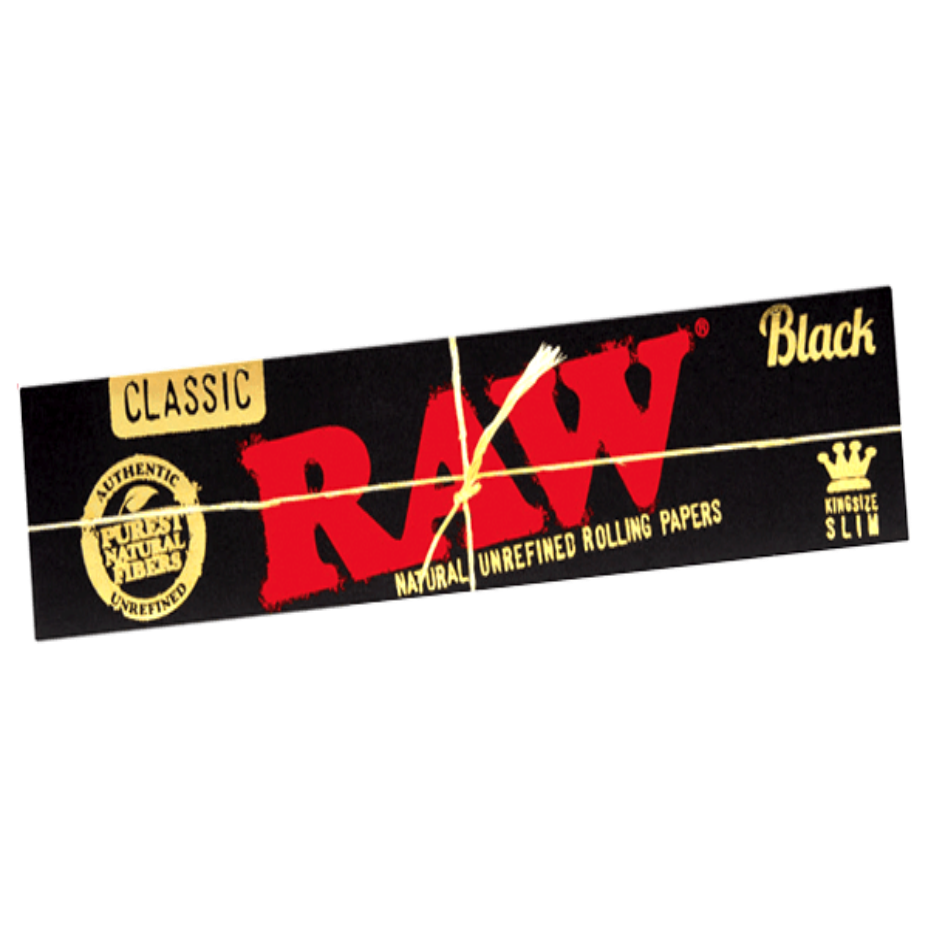 Raw Black King Size Slim Rolling Papers Airdrie Vape SuperStore and Bong Shop Alberta Canada