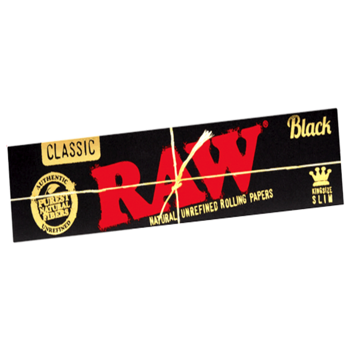 Raw Black King Size Slim Rolling Papers Airdrie Vape SuperStore and Bong Shop Alberta Canada