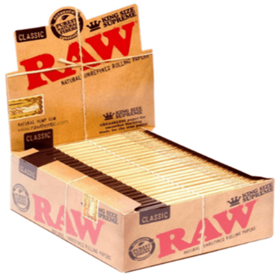 Raw Classic King Size Supreme Rolling Papers Airdrie Vape SuperStore and Bong Shop Alberta Canada