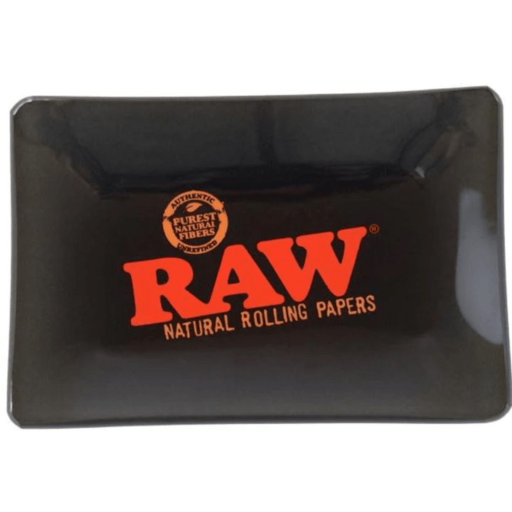 RAW GLASS Mini Rolling Tray Black Airdrie Vape SuperStore and Bong Shop Alberta Canada