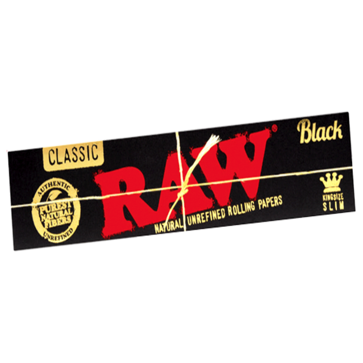 Raw Raw Black King Size Slim Rolling Papers Raw Black King Size Slim Rolling Papers-Airdrie Vape SuperStore & Bong Shop AB, Canada