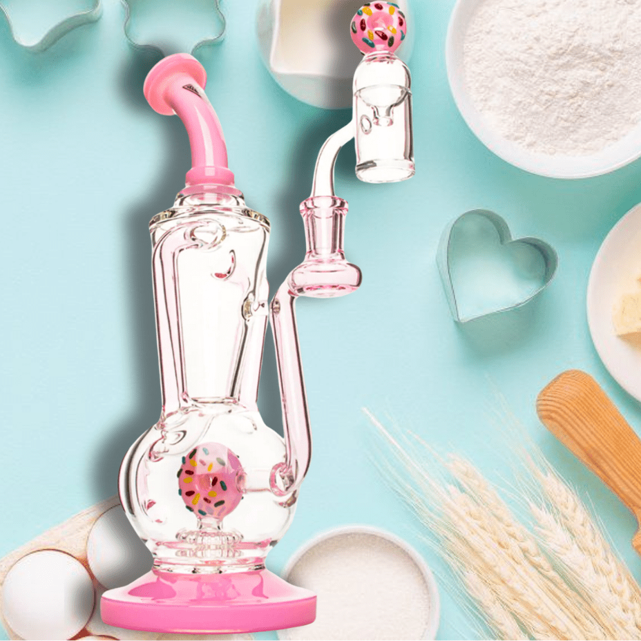 Red Eye Dunker Dual Uptake Concentrate Recycler-11" 11" / Pink Airdrie Vape SuperStore and Bong Shop Alberta Canada