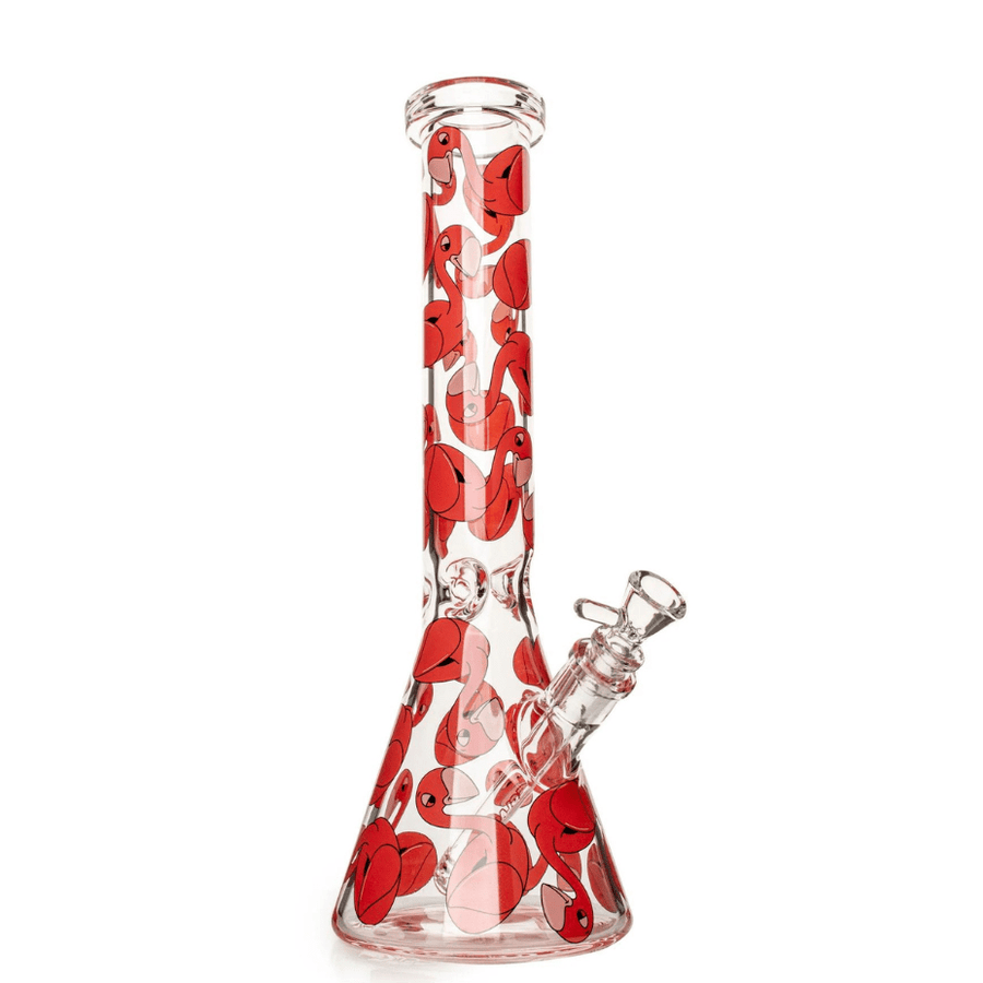 Red Eye Glass Flamingo Floaty Beaker Bong-15" Airdrie Vape SuperStore and Bong Shop Alberta Canada