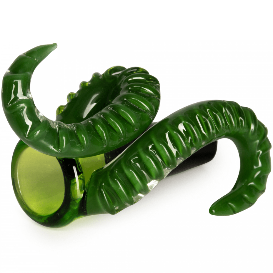 Red Eye Glass Tentacle Cone Pull-Out Bowl 14mm 14mm / Jade Green & Lime Green Airdrie Vape SuperStore and Bong Shop Alberta Canada