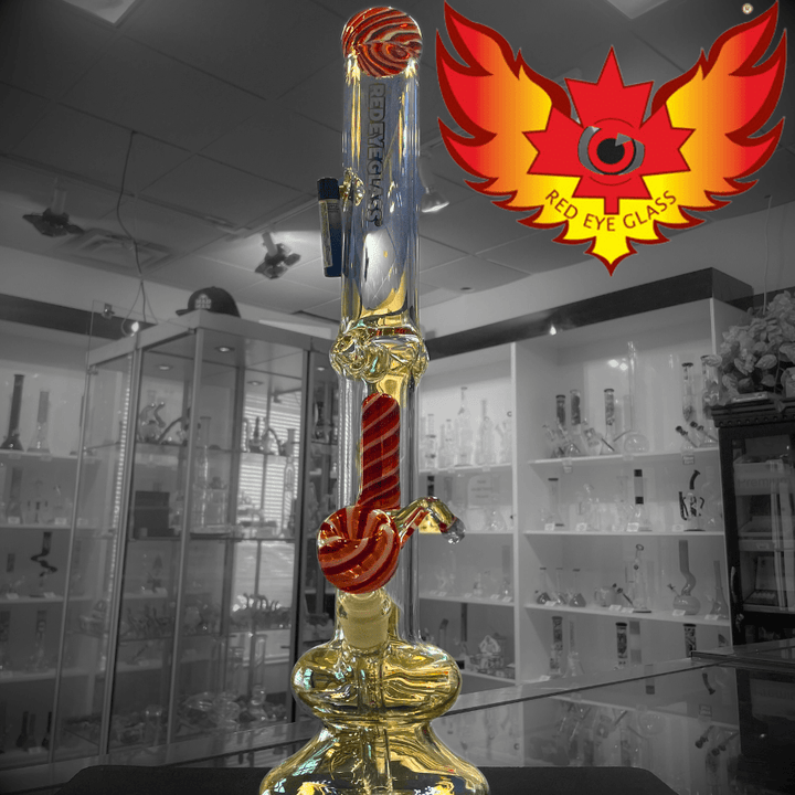 Red Eye Tek 7mm Carrera Perc Bong 20" Airdrie Vape SuperStore and Bong Shop Alberta Canada