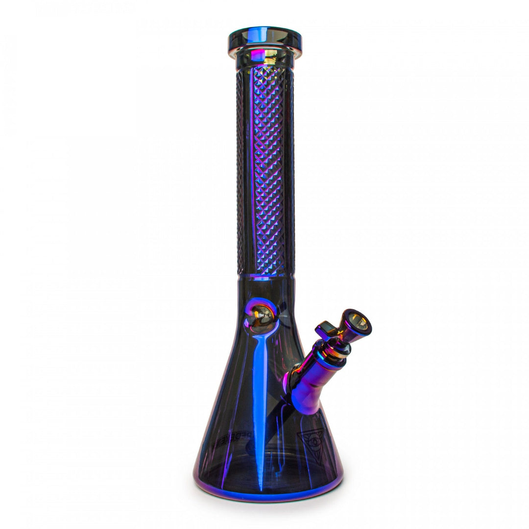 Red Eye Tek 7mm Terminator Metallic Finish Beaker-15" 7mm / Blue Airdrie Vape SuperStore and Bong Shop Alberta Canada