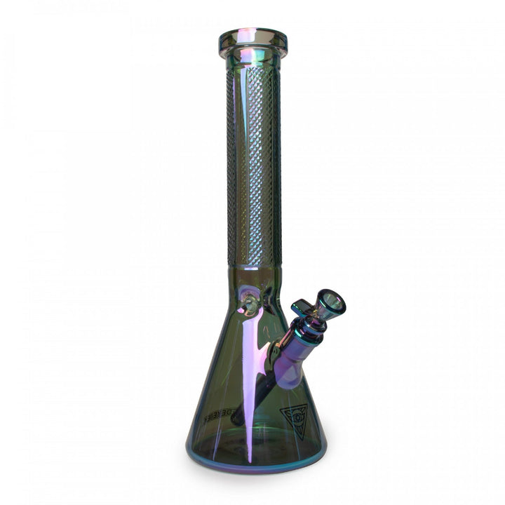 Red Eye Tek 7mm Terminator Metallic Finish Beaker-15" 7mm / Green Airdrie Vape SuperStore and Bong Shop Alberta Canada