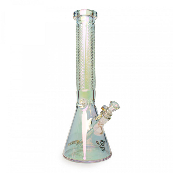 Red Eye Tek 7mm Terminator Metallic Finish Beaker-15" 7mm / Rainbow Airdrie Vape SuperStore and Bong Shop Alberta Canada