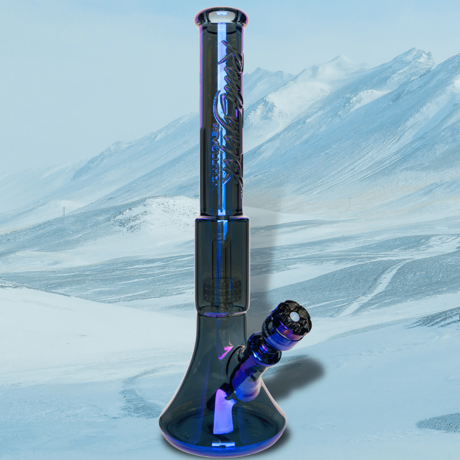 Red Eye Tek Terminator Revolution Dual Chamber Bell Base 17" 17" / 7mm / Blue Airdrie Vape SuperStore and Bong Shop Alberta Canada