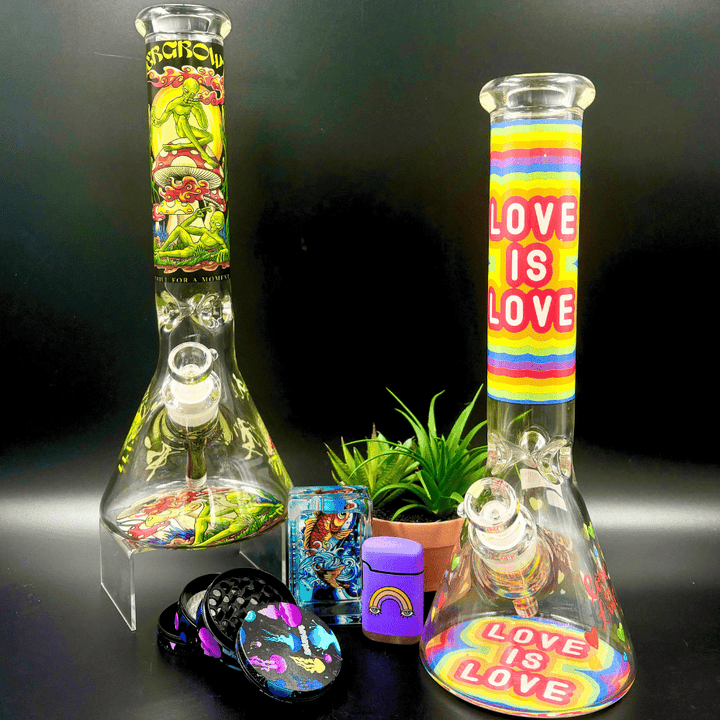 Retro 7mm Exclusive Licensed Beaker 14" Airdrie Vape SuperStore and Bong Shop Alberta Canada