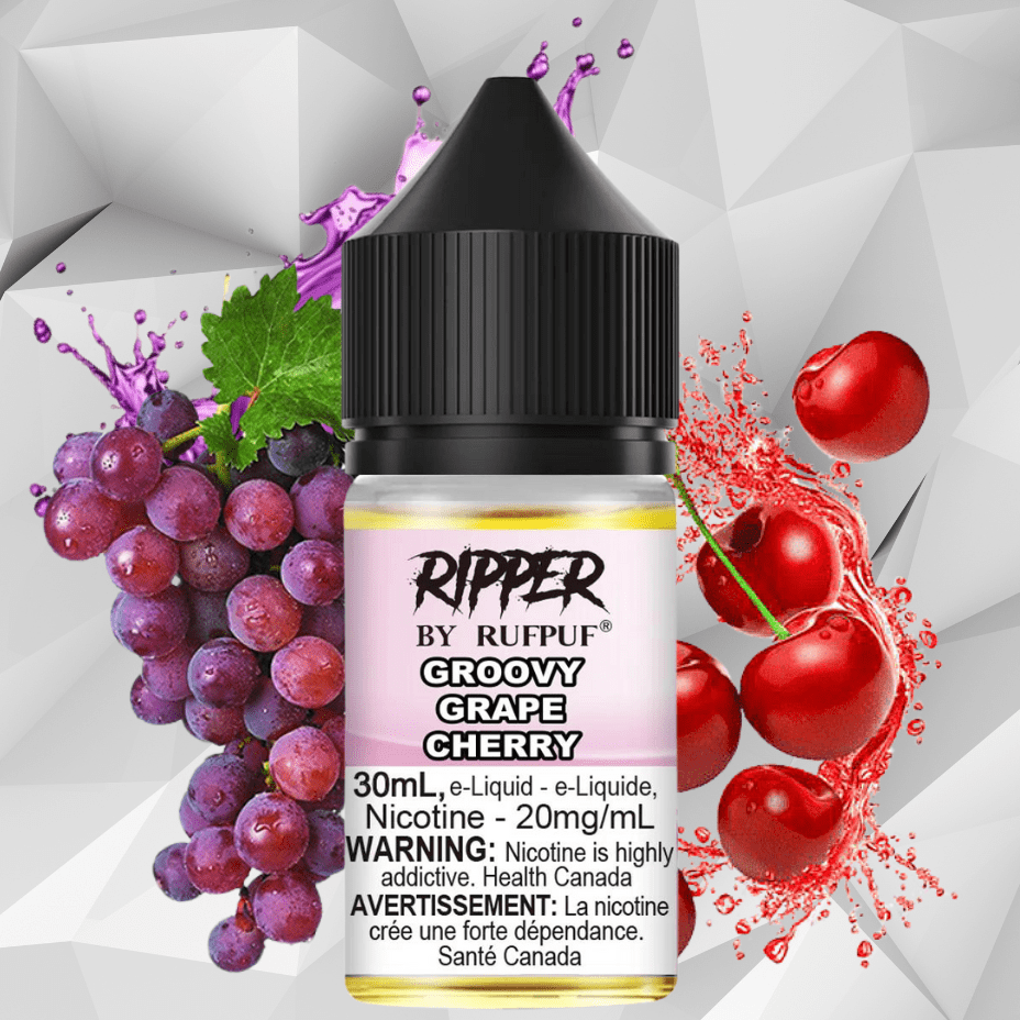 Ripper Rufpuf Salt-Groovy Grape Cherry 30ml / 10mg Airdrie Vape SuperStore and Bong Shop Alberta Canada