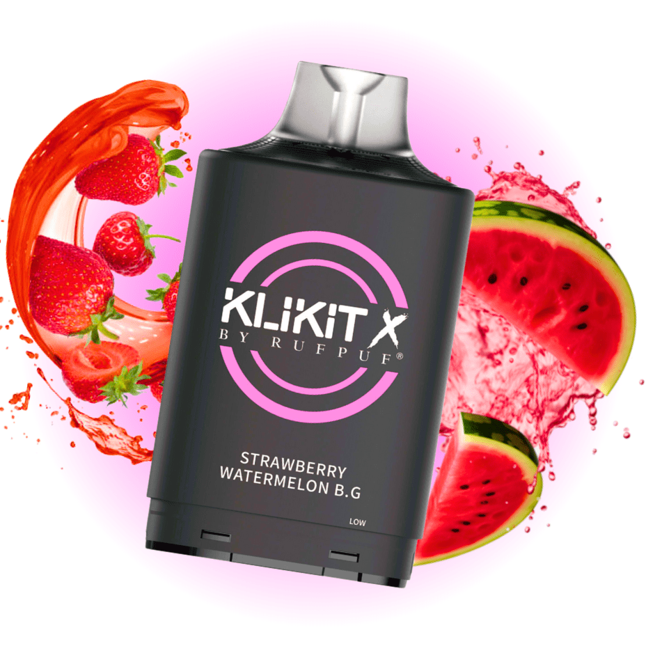 RufPuf Klikit X 35K Turbo Pod-Strawberry Watermelon B.G Airdrie Vape SuperStore and Bong Shop Alberta Canada