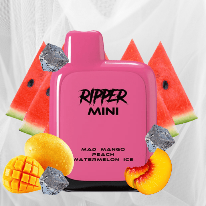 Rufpuf Ripper Mini Disposable Vape-1100 1000 puffs / Mad Mango Peach Watermelon Ice Airdrie Vape SuperStore and Bong Shop Alberta Canada