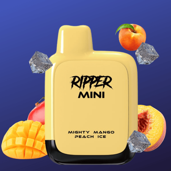 Rufpuf Ripper Mini Disposable Vape-1100 1000 puffs / Mighty Mango Peach Ice Airdrie Vape SuperStore and Bong Shop Alberta Canada