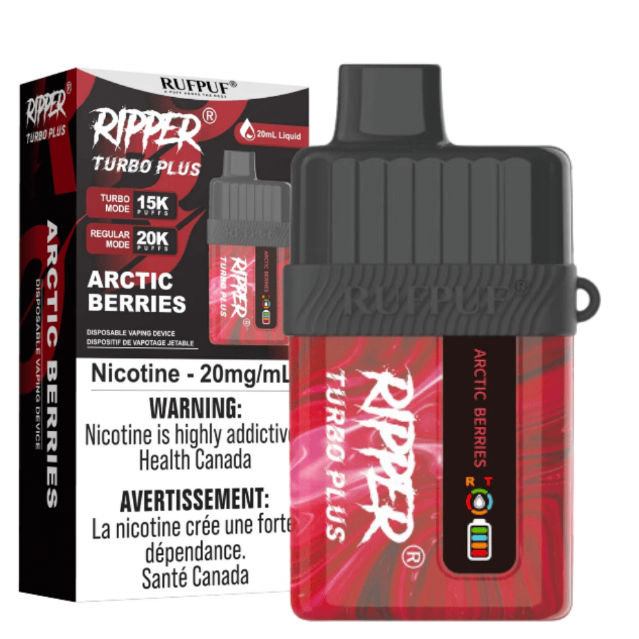 RufPuf Ripper Turbo Plus 20K - Arctic Berries 20000 Puffs / 20mg Airdrie Vape SuperStore and Bong Shop Alberta Canada