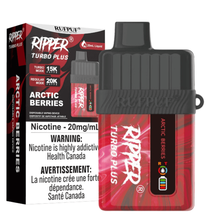 RufPuf Ripper Turbo Plus 20K Disposable Vape - Arctic Berries 20000 Puffs / 20mg Airdrie Vape SuperStore and Bong Shop Alberta Canada