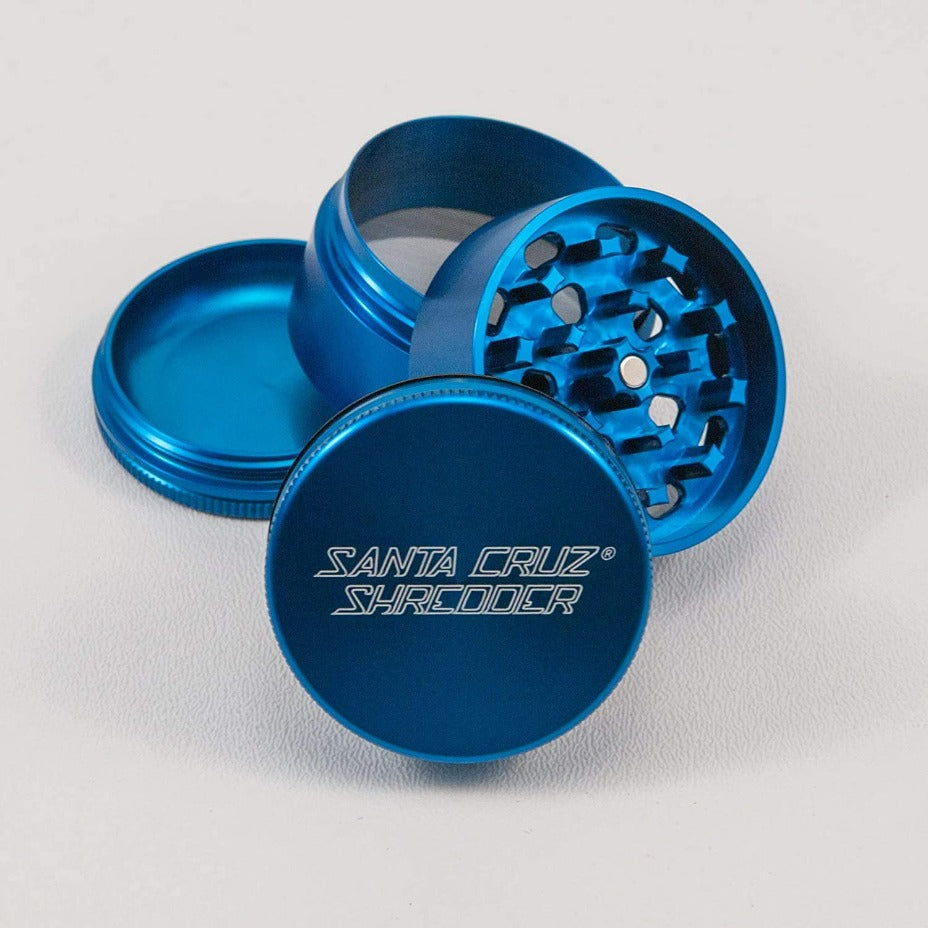 Santa Cruz  Herb Grinder- 1.5" Blue Airdrie Vape SuperStore and Bong Shop Alberta Canada