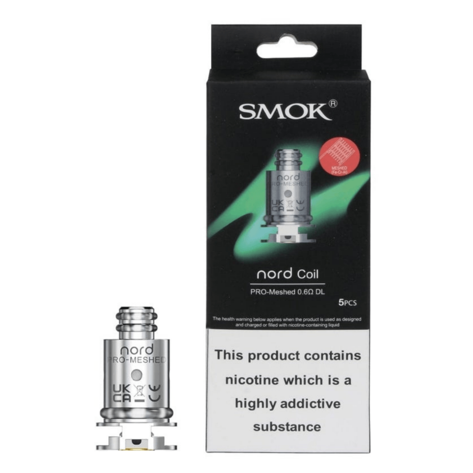 Smok Nord Pro Replacement Coils 5/pkg / Meshed 0.6 ohm DL Airdrie Vape SuperStore and Bong Shop Alberta Canada