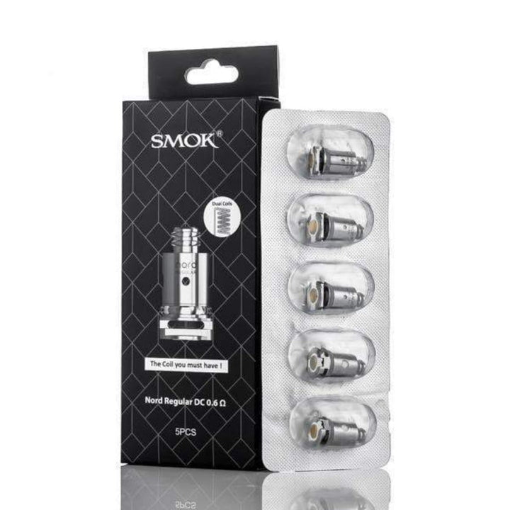 Smok Nord Replacement Coils Mesh 0.6 5/pkg Airdrie Vape SuperStore and Bong Shop Alberta Canada