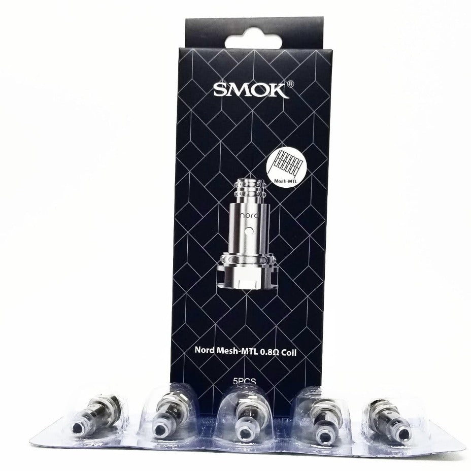 Smok Nord Replacement Coils Mesh 0.8 5/pkg Airdrie Vape SuperStore and Bong Shop Alberta Canada