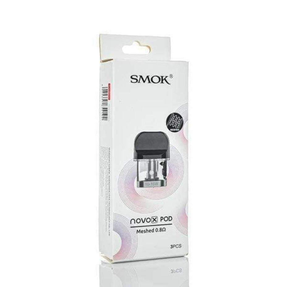 Smok Novo X Replacement Pods-3/pkg 0.8 Mesh Airdrie Vape SuperStore and Bong Shop Alberta Canada