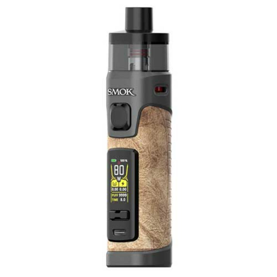 Smok RPM 5 Kit 80 Watt Pod Mod 2000mAh 80w / Brown Leather Airdrie Vape SuperStore and Bong Shop Alberta Canada