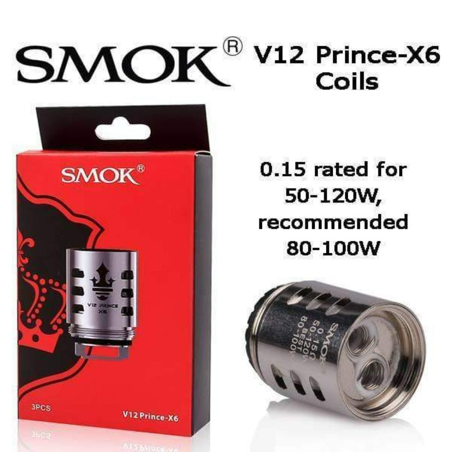 Smok TFV12 Replacement Coils X6 Airdrie Vape SuperStore and Bong Shop Alberta Canada