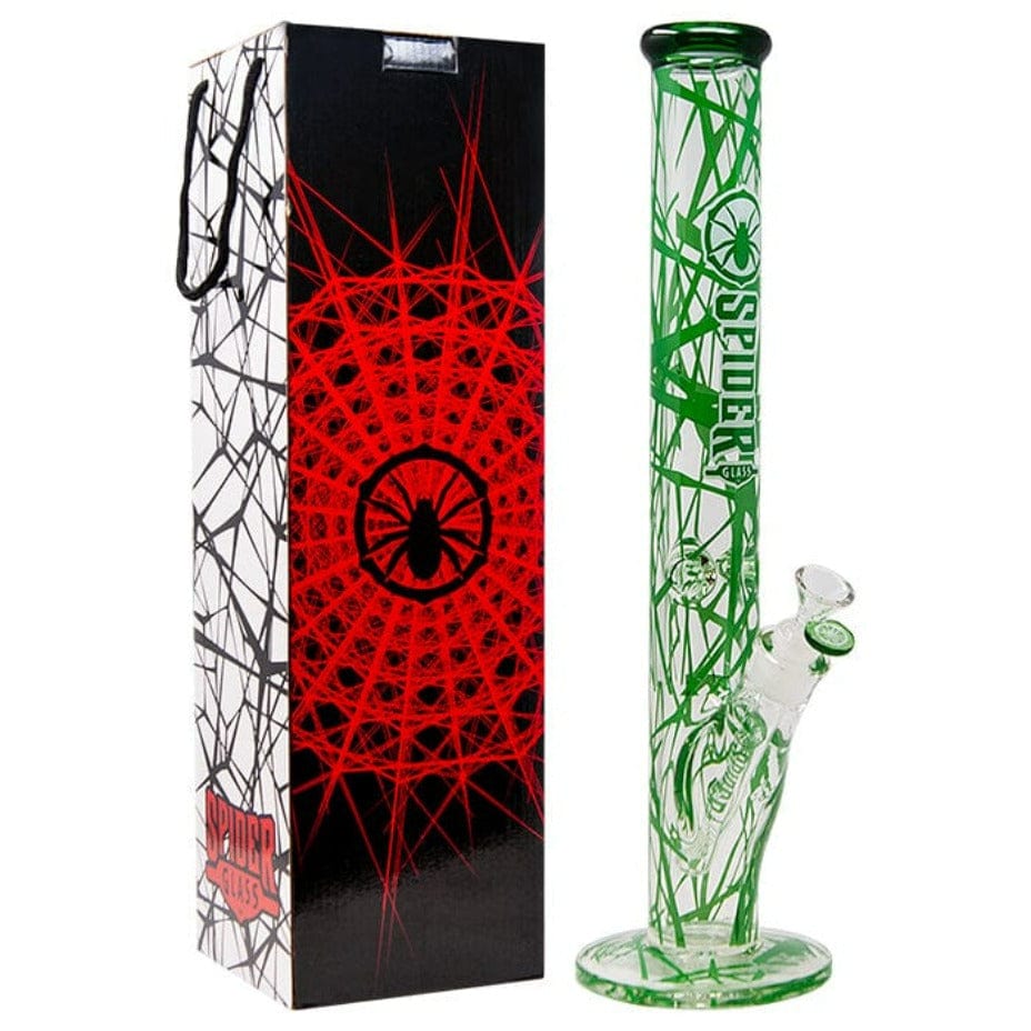 Spider Glass Cylindrical Spiderweb 9mm-18" Airdrie Vape SuperStore and Bong Shop Alberta Canada