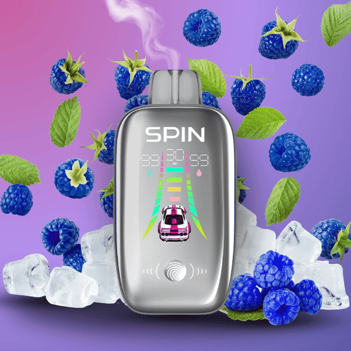 Spin Ultra 40k Disposable Vape - Blue Razz Ice 40000 puffs / 20mg Airdrie Vape SuperStore and Bong Shop Alberta Canada