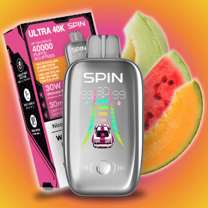 Spin Ultra 40k Disposable Vape - Watermelon Honeydew Cantaloupe 40000 / 20mg Airdrie Vape SuperStore and Bong Shop Alberta Canada