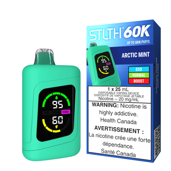 STLTH 60k Disposable Vape-Arctic Ice Airdrie Vape SuperStore and Bong Shop Alberta Canada